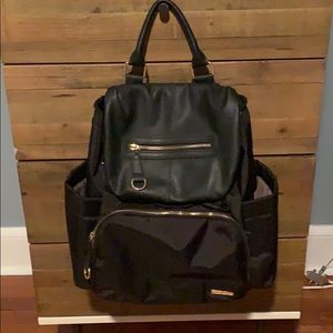 Skip hop black diaper backpack